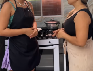 Sogra chega na casa da nora quer ensina la como servir comida para seu filho part2