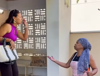 Funcionária suja o chão e patroa fica furiosa part2