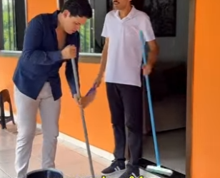 D1300010 Tim colocou o Luís para limpar todo o chão que ele mesmo sujou para acusar Adriana part2