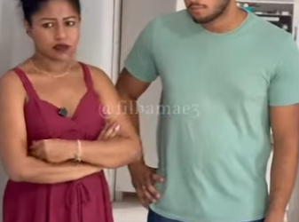 D1000021 Ela viajou e quando chegou em casa teve uma grande surpresa part2