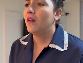 Menina mimada maltrat4 sua vó e seu pai lhe dá uma lição muito dura part2